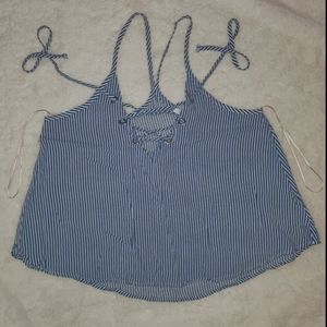 FLOWY STRIPED TANK TOP